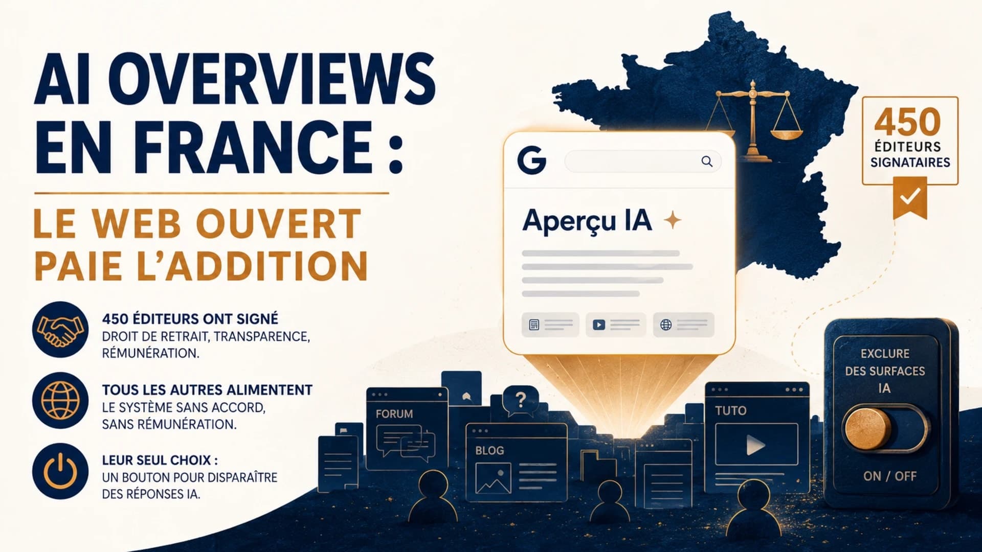 AI Overviews en France : le web ouvert paie l'addition